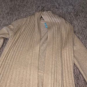 Cream acrylic cardigan